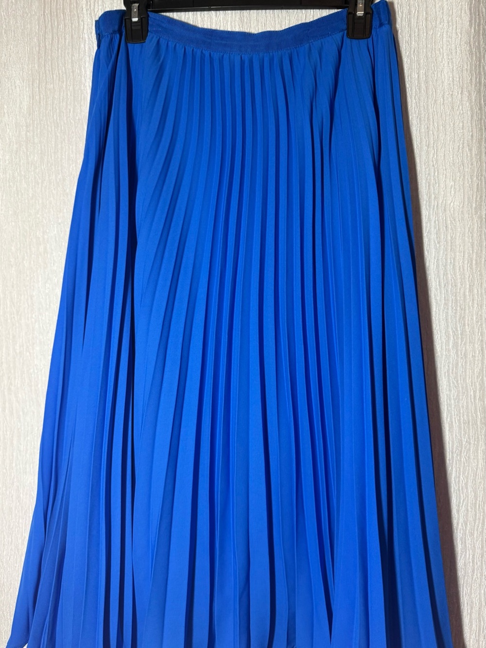 Banana Republic Cobalt Blue Midi Pleated Skirt